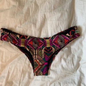 NEW Billabong Aztec Butt Scrunch Bikini Bottom SM